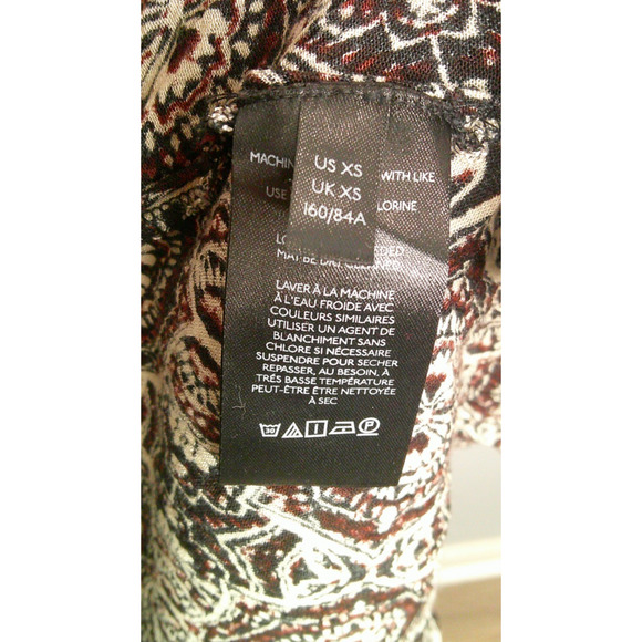 Free People - "Fallin Into You" Long Sleeve Tunic Dress Shirt Boho Chic X-Small - Picture 8 of 10